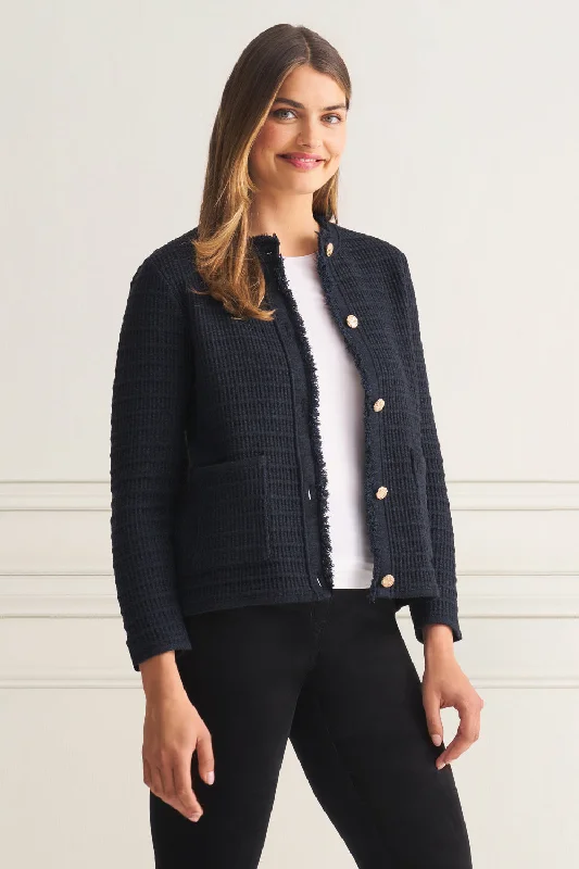 Tweed Knit Jacket