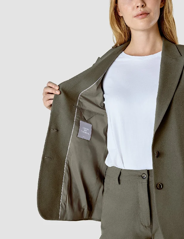 Essential Blazer Dark Olive