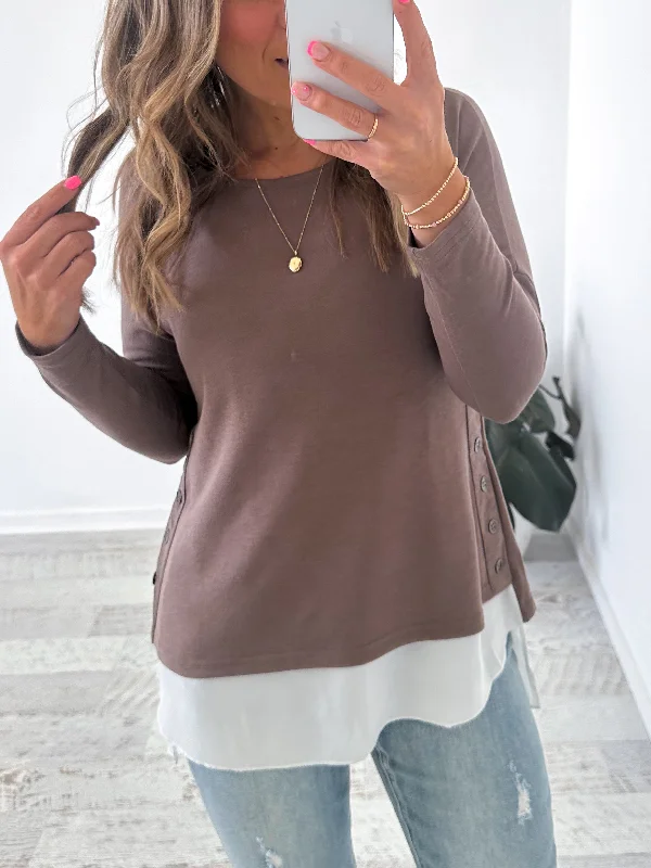 Zoe Top - Taupe