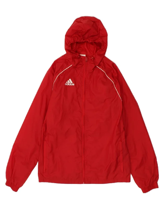 Men's Coats for Dressy OccasionsADIDAS Mens Hooded Rain Jacket UK 36 Small Red Polyester Men's Coats for Dressy OccasionsADIDAS Mens Hooded Rain Jacket UK 36 Small Red Polyester