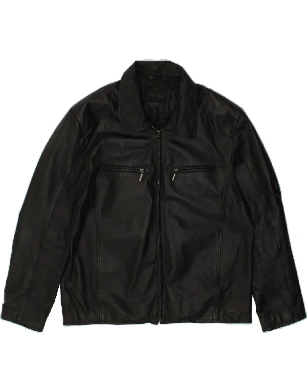 Men's Coats with Chest PocketsANGELO LITRICO Mens Leather Jacket UK 40 Large Black Leather Men's Coats with Chest PocketsANGELO LITRICO Mens Leather Jacket UK 40 Large Black Leather