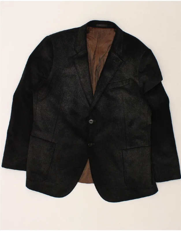 Men's Coats for Rainy WeatherARMANI COLLEZIONI Mens 2 Button Blazer Jacket UK 40 Large Black Polyester Men's Coats for Rainy WeatherARMANI COLLEZIONI Mens 2 Button Blazer Jacket UK 40 Large Black Polyester