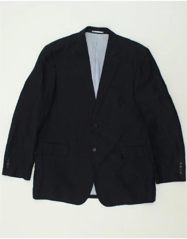 Men's Coats for Dressy OccasionsAUSTIN REED Mens 2 Button Blazer Jacket UK 44 2XL Navy Blue Linen Men's Coats for Dressy OccasionsAUSTIN REED Mens 2 Button Blazer Jacket UK 44 2XL Navy Blue Linen