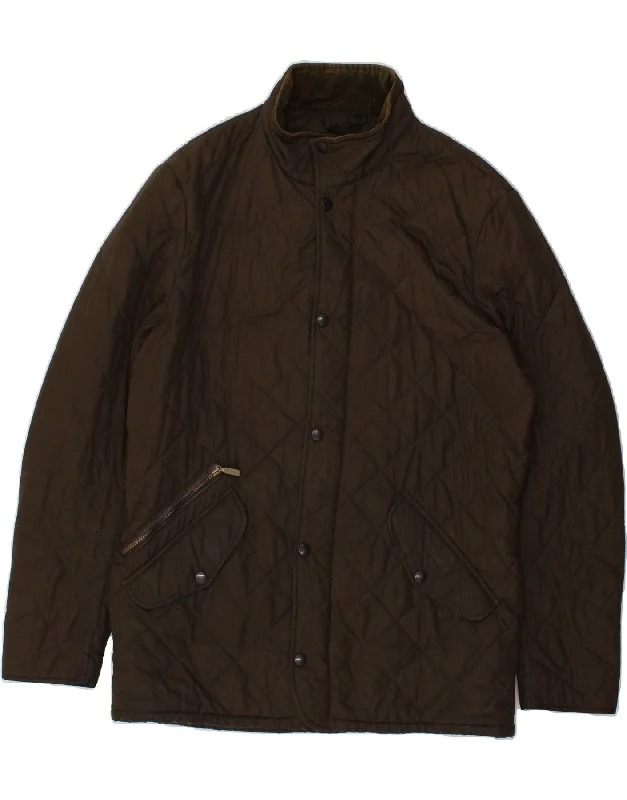 Luxurious Men's Cashmere CoatsBARBOUR Mens Quilted Jacket UK 38 Medium Khaki