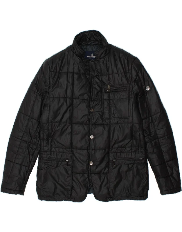 Men's Coats with Multi-Pocket DesignBROOKSFIELD Mens Padded Jacket IT 50 Large Black