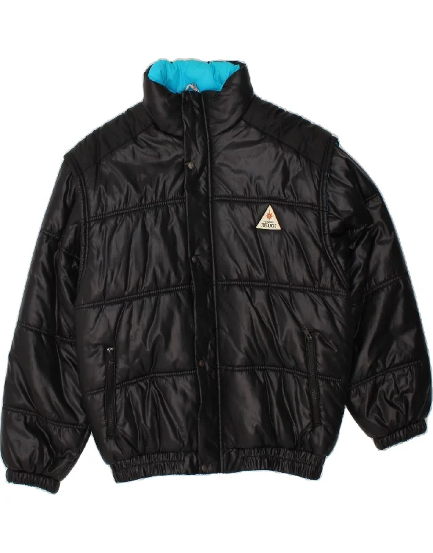 Warm Men's Down JacketsBRUGI Mens Padded Jacket UK 38 Medium Black Polyamide