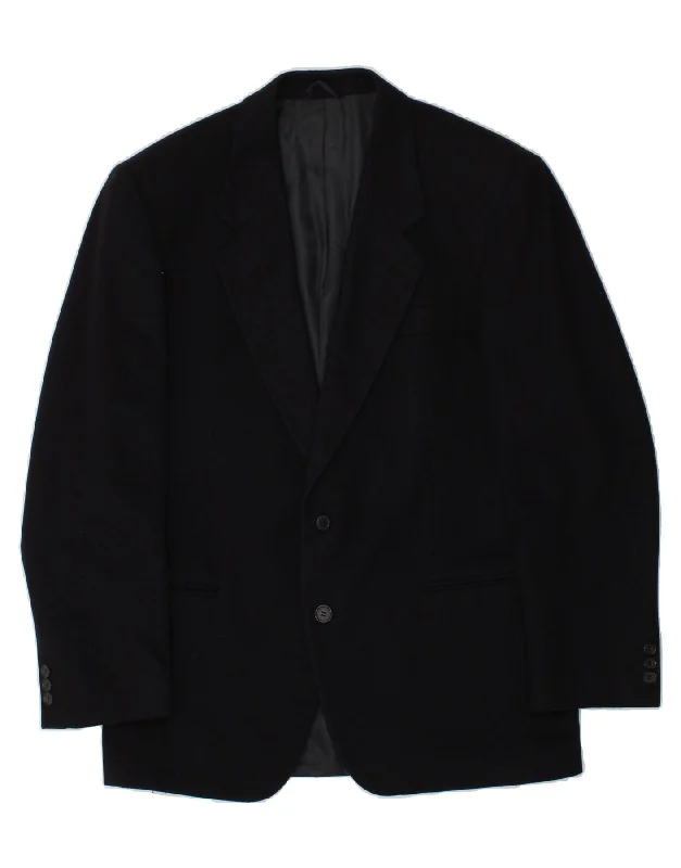 Modern Men's Field JacketsCACHAREL Mens 2 Button Blazer Jacket UK 38 Medium Navy Blue