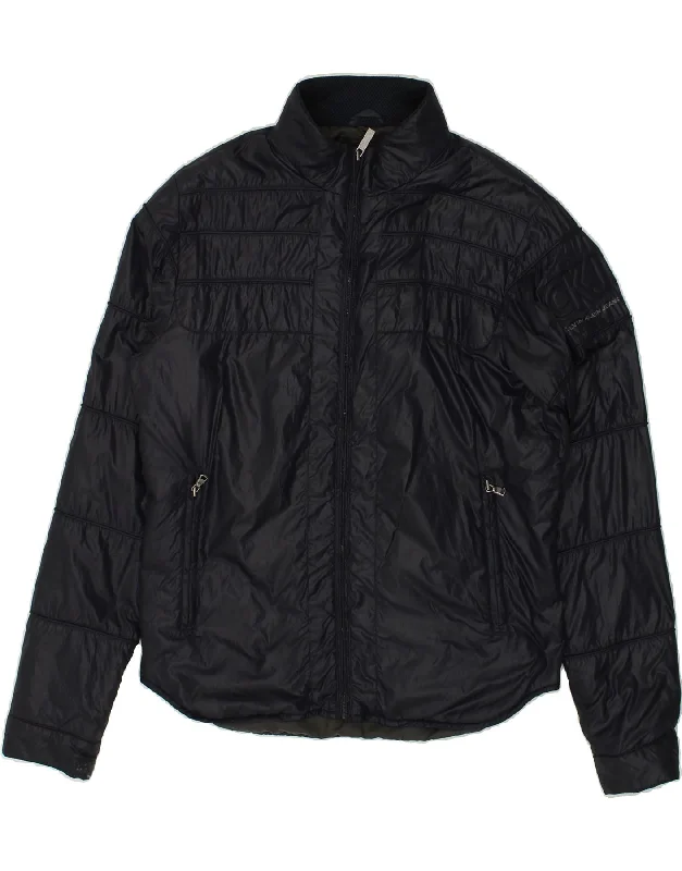 Men's Coats with Quick-Dry FabricCALVIN KLEIN Mens Bomber Jacket UK 40 Large Navy Blue Polyamide Men's Coats with Quick-Dry FabricCALVIN KLEIN Mens Bomber Jacket UK 40 Large Navy Blue Polyamide
