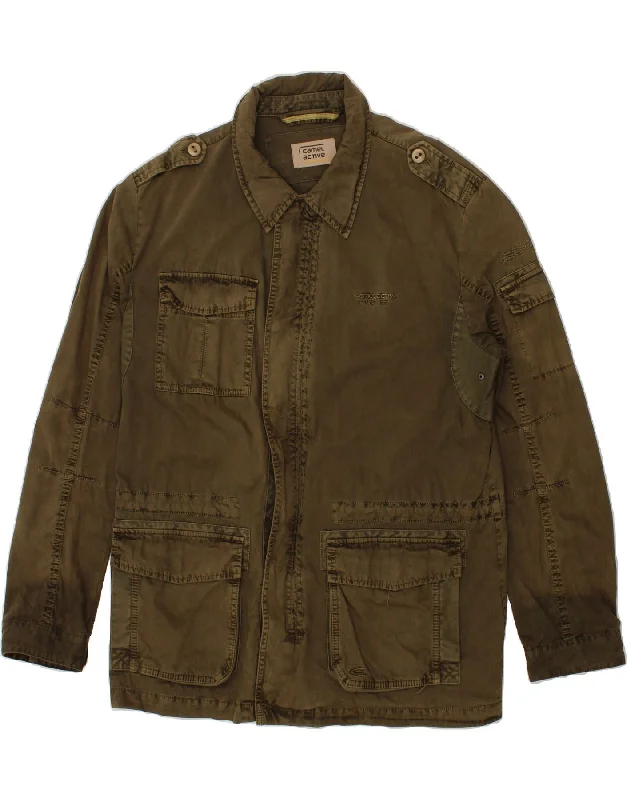 Men's Coats with Quilted LiningCAMEL ACTIVE Mens Military Jacket UK 42 XL Khaki Cotton Men's Coats with Quilted LiningCAMEL ACTIVE Mens Military Jacket UK 42 XL Khaki Cotton