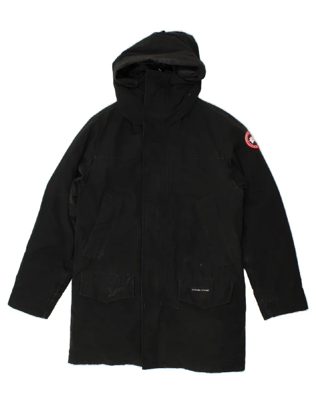 Men's Coats with Modern CutsCANADA GOOSE Mens Hooded Parka Jacket UK 36 Small Black Polyester Men's Coats with Modern CutsCANADA GOOSE Mens Hooded Parka Jacket UK 36 Small Black Polyester