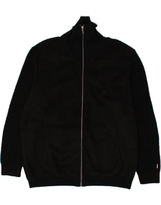 Men's Coats with Snap ButtonsCARLO COLUCCI Mens Knit Bomber Jacket IT 54 2XL Black Merino Wool Men's Coats with Snap ButtonsCARLO COLUCCI Mens Knit Bomber Jacket IT 54 2XL Black Merino Wool
