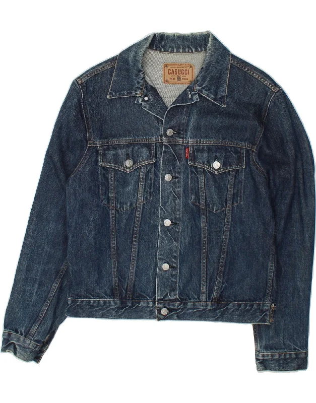Fashionable Men's Denim JacketsCASSUCI Mens Denim Jacket UK 42 XL Blue Cotton