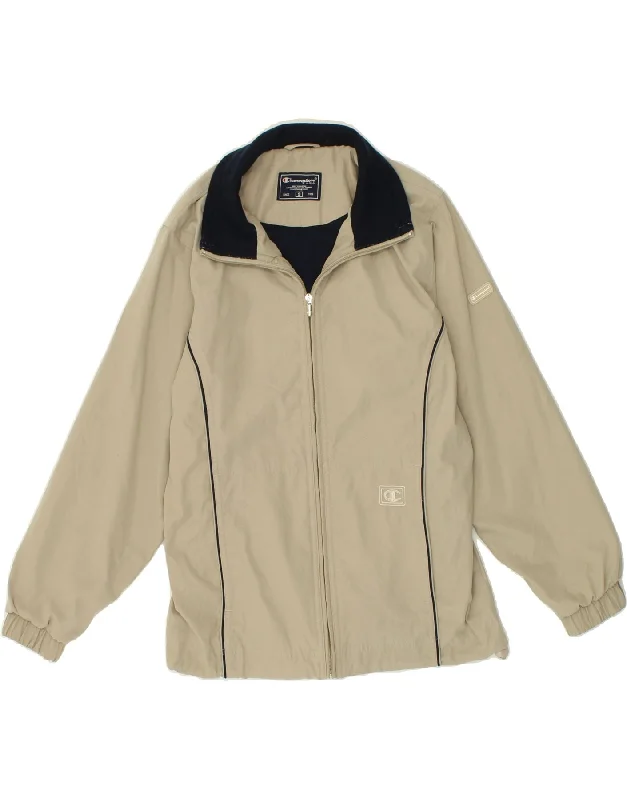 Men's Coats with Modern CutsCHAMPION Mens Graphic Bomber Jacket UK 36 Small Beige Polyester Men's Coats with Modern CutsCHAMPION Mens Graphic Bomber Jacket UK 36 Small Beige Polyester