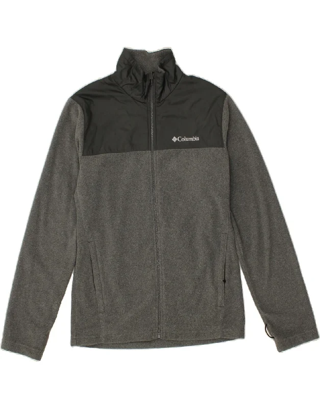 Men's Coats with Hidden PocketsCOLUMBIA Mens Graphic Fleece Jacket UK 36 Small Grey Colourblock Polyester Men's Coats with Hidden PocketsCOLUMBIA Mens Graphic Fleece Jacket UK 36 Small Grey Colourblock Polyester