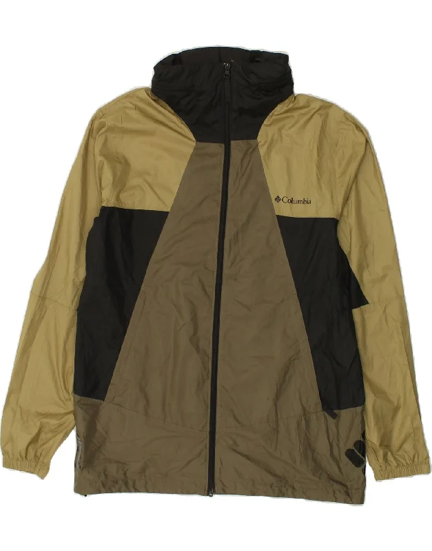 High-Quality Men's Duffle CoatsCOLUMBIA Mens Graphic Hooded Rain Jacket UK 40 Large Multicoloured High-Quality Men's Duffle CoatsCOLUMBIA Mens Graphic Hooded Rain Jacket UK 40 Large Multicoloured