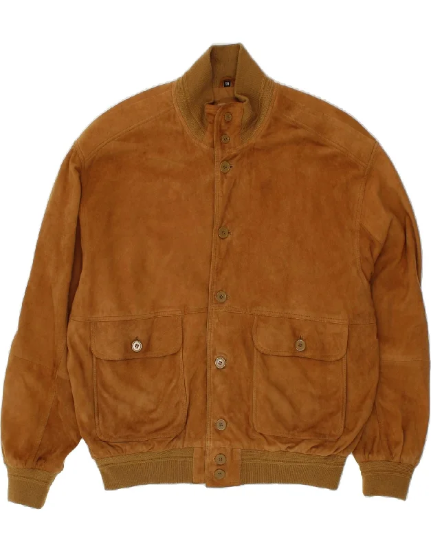 Men's Coats for All SeasonsCONBIPEL Mens Suede Bomber Jacket IT 58 4XL Brown Leather Men's Coats for All SeasonsCONBIPEL Mens Suede Bomber Jacket IT 58 4XL Brown Leather
