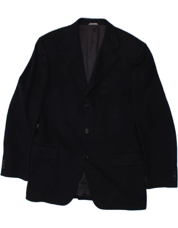 Men's Coats with Military InfluenceCONCILIO Mens 3 Button Blazer Jacket EU 54 2XL Navy Blue Wool Men's Coats with Military InfluenceCONCILIO Mens 3 Button Blazer Jacket EU 54 2XL Navy Blue Wool