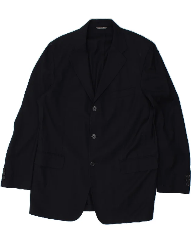 Men's Coats with Vintage StyleCONCILIO Mens 3 Button Blazer Jacket EU 54 2XL Navy Blue Wool Men's Coats with Vintage StyleCONCILIO Mens 3 Button Blazer Jacket EU 54 2XL Navy Blue Wool