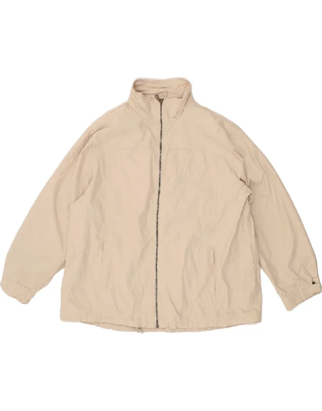 Men's Coats with Embroidered DetailsEDDIE BAUER Mens Bomber Jacket UK 44 2XL Beige Cotton