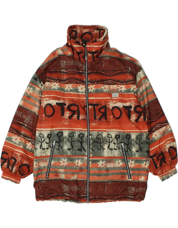 Cool Men's Pea CoatsETIREL Mens Abstract Pattern Windbreaker Jacket UK 38 Medium Brown Cool Men's Pea CoatsETIREL Mens Abstract Pattern Windbreaker Jacket UK 38 Medium Brown