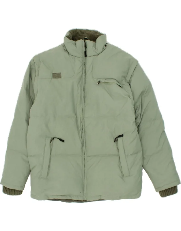 Comfortable Men's ParkasFILA Mens Padded Jacket UK 40 Large Green Nylon