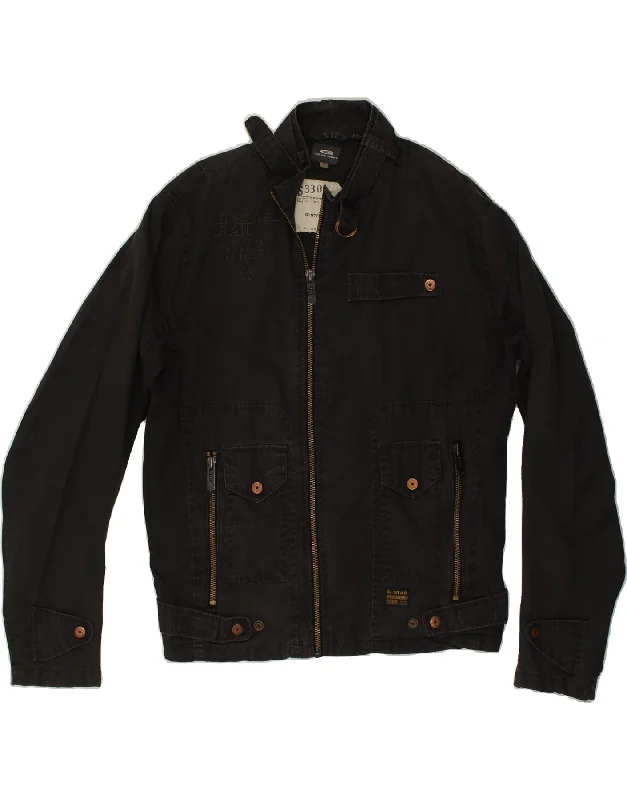 Fashionable Men's Denim JacketsG-STAR Mens Bomber Jacket UK 42 XL Black Cotton