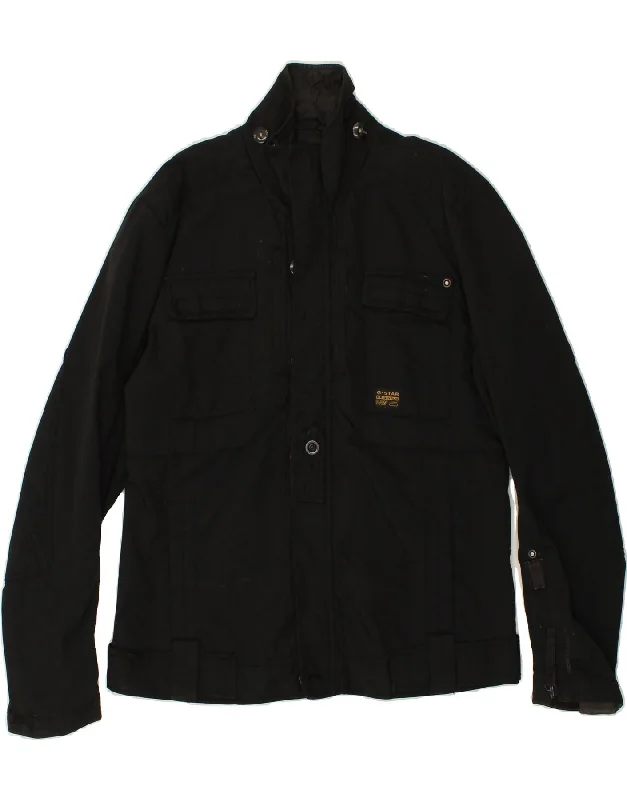 Men's Coats with Wind-Resistant FabricG-STAR Mens Utility Jacket UK 42 XL Black Polyester
