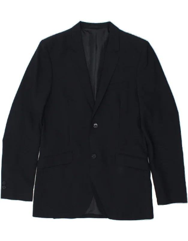Comfortable Men's ParkasJACK & JONES Mens 2 Button Blazer Jacket UK 38 Medium Navy Blue Comfortable Men's ParkasJACK & JONES Mens 2 Button Blazer Jacket UK 38 Medium Navy Blue