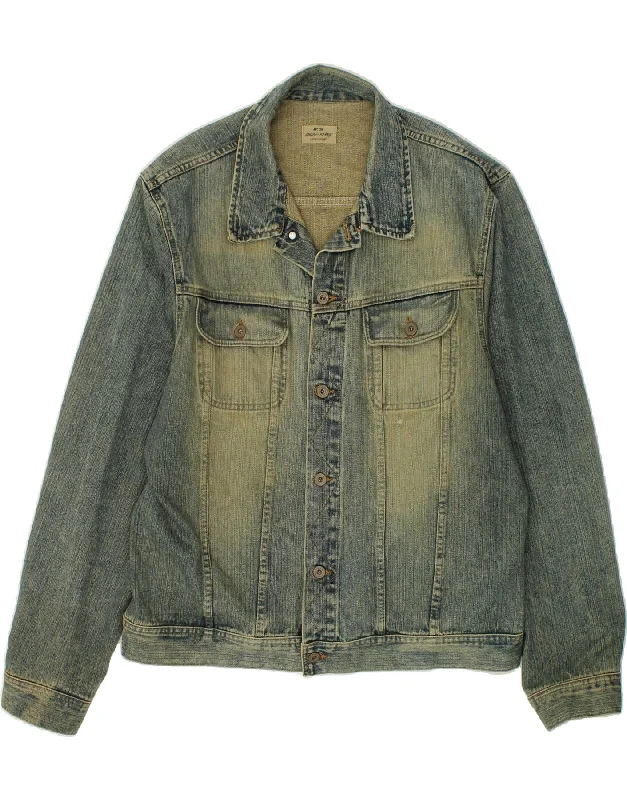 Men's Coats with Magnetic ClosuresJACK & JONES Mens Denim Jacket UK 44 2XL Blue Cotton Men's Coats with Magnetic ClosuresJACK & JONES Mens Denim Jacket UK 44 2XL Blue Cotton