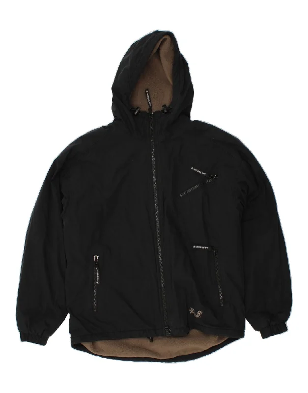Waterproof Men's ParkasJACK WOLFSKIN Mens Hooded Windbreaker Jacket UK 38 Medium Black Waterproof Men's ParkasJACK WOLFSKIN Mens Hooded Windbreaker Jacket UK 38 Medium Black
