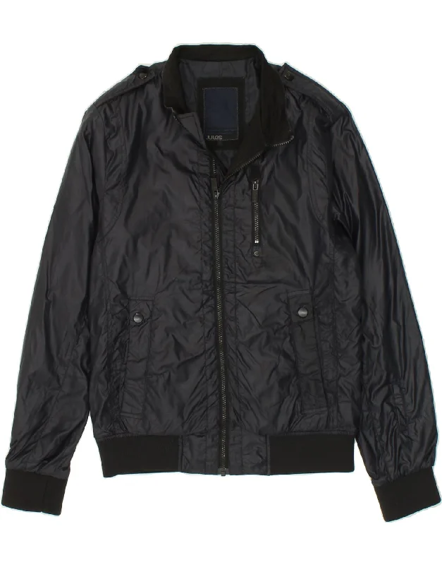 Comfortable Men's ParkasJULES Mens Military Jacket UK 38 Medium Navy Blue Polyester