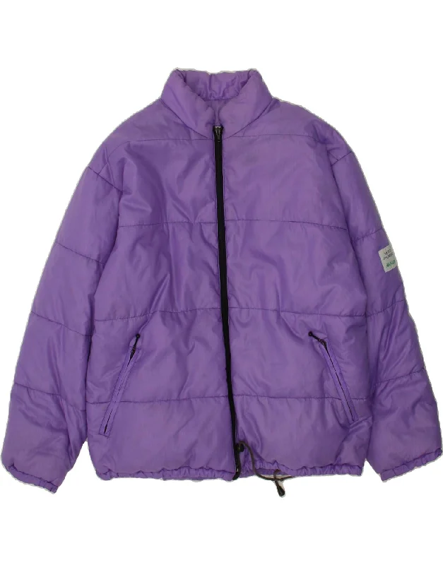 Men's Coats with Synthetic InsulationKAPPA Mens Padded Jacket UK 40 Large Purple Polyamide
