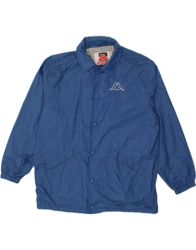 High-Quality Men's Duffle CoatsKAPPA Mens Rain Jacket UK 38 Medium Blue Nylon