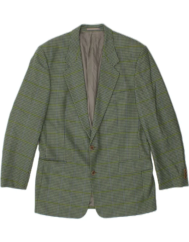 Men's Coats for Every OccasionKIRSCH Mens 2 Button Blazer Jacket IT 54 2XL Green Houndstooth Wool Men's Coats for Every OccasionKIRSCH Mens 2 Button Blazer Jacket IT 54 2XL Green Houndstooth Wool