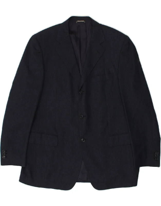 Men's Coats for Mild WeatherLORO PIANA Mens 3 Button Blazer Jacket EU 56 3XL Navy Blue Wool Men's Coats for Mild WeatherLORO PIANA Mens 3 Button Blazer Jacket EU 56 3XL Navy Blue Wool