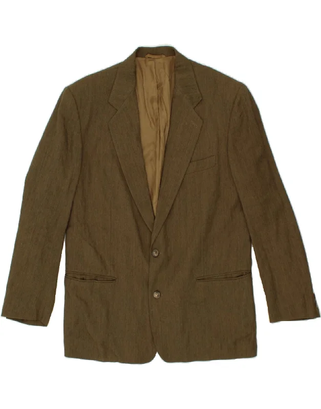 Men's Coats without LiningLUCK IN LUCK Mens 2 Button Blazer Jacket IT 50 Large Brown Viscose Men's Coats without LiningLUCK IN LUCK Mens 2 Button Blazer Jacket IT 50 Large Brown Viscose