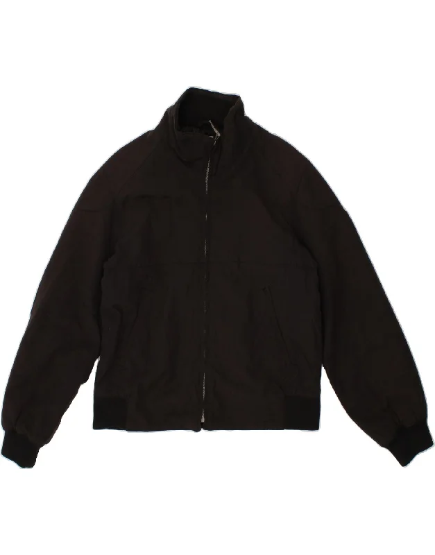 Men's Coats for WalkingMASH Mens Standard Bomber Jacket UK 40 Large Black Cotton