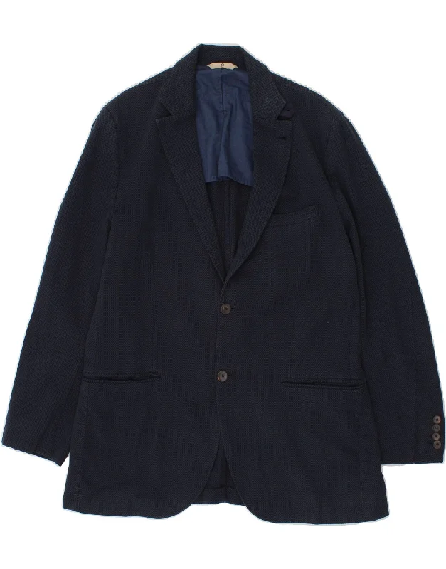 Men's Coats for LayeringMASSIMO DUTTI Mens 3 Button Blazer Jacket IT 54 XL Navy Blue Cotton Men's Coats for LayeringMASSIMO DUTTI Mens 3 Button Blazer Jacket IT 54 XL Navy Blue Cotton