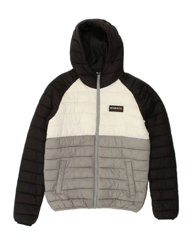 Essential Men's Puffer JacketsMCKENZIE Mens Hooded Padded Jacket UK 38 Medium Black Colourblock Essential Men's Puffer JacketsMCKENZIE Mens Hooded Padded Jacket UK 38 Medium Black Colourblock