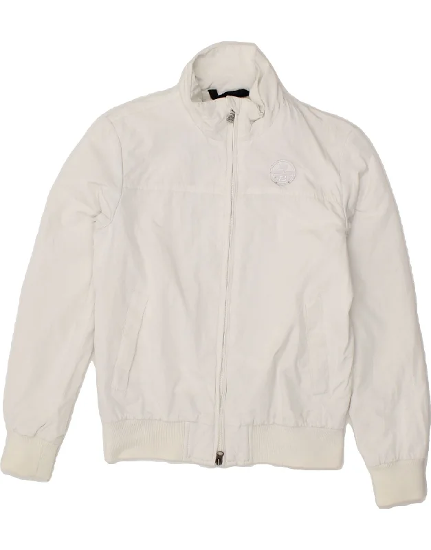 Men's Coats for Winter CampingNORTH SAILS Mens Bomber Jacket UK 36 XS White Polyester
