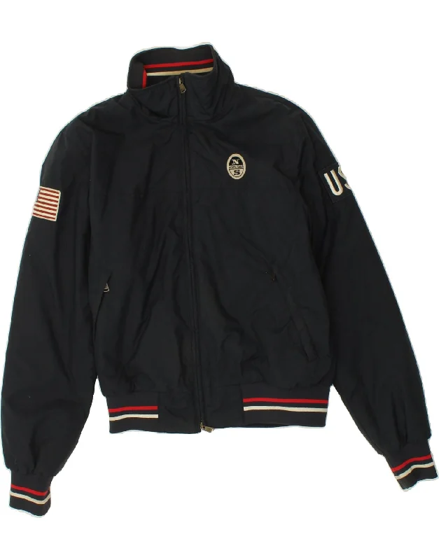 Men's Coats for Big and TallNORTH SAILS Mens Bomber Jacket UK 38 Medium Navy Blue Polyamide Men's Coats for Big and TallNORTH SAILS Mens Bomber Jacket UK 38 Medium Navy Blue Polyamide