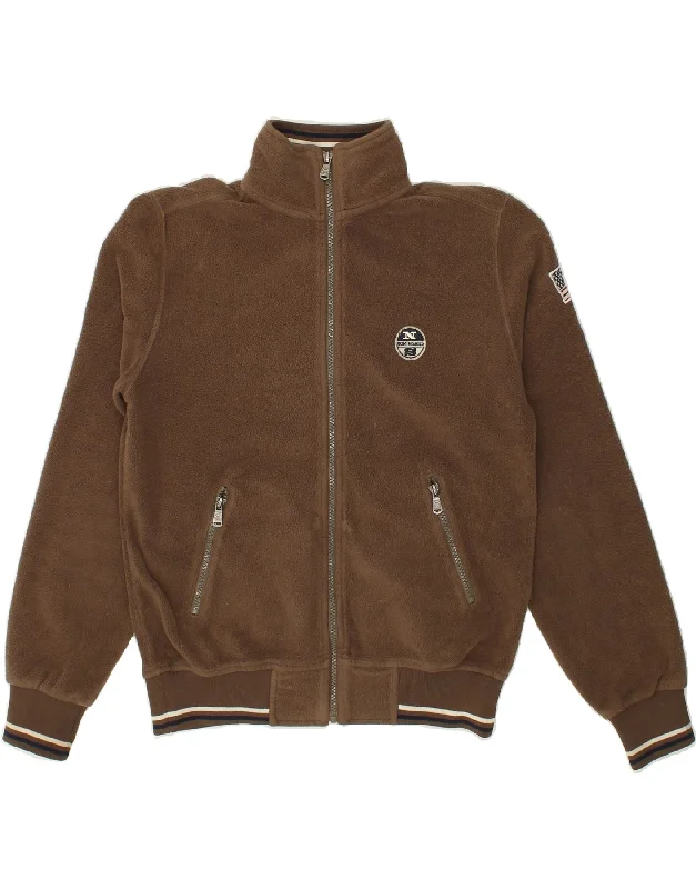Unique Men's Flight JacketsNORTH SAILS Mens Fleece Jacket UK 36 Small Brown Polyester Unique Men's Flight JacketsNORTH SAILS Mens Fleece Jacket UK 36 Small Brown Polyester