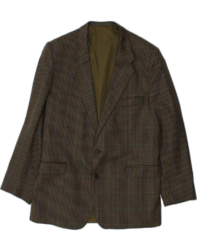 Men's Coats for Rainy WeatherOLD RIVER Mens 2 Button Blazer Jacket EU 56 3XL Khaki Check New Wool Men's Coats for Rainy WeatherOLD RIVER Mens 2 Button Blazer Jacket EU 56 3XL Khaki Check New Wool