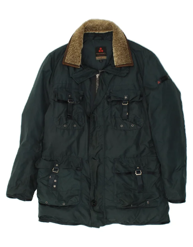 Men's Coats for Skinny MenPEUTEREY Mens Utility Jacket UK 40 Large Green Polyamide