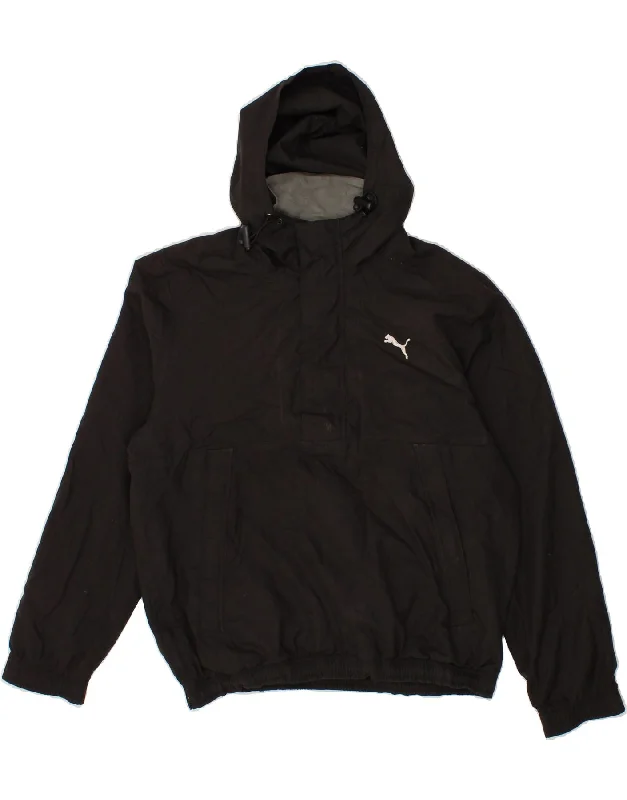Men's Coats without LiningPUMA Mens Hooded Anorak Jacket UK 36 Small Black Polyester Men's Coats without LiningPUMA Mens Hooded Anorak Jacket UK 36 Small Black Polyester