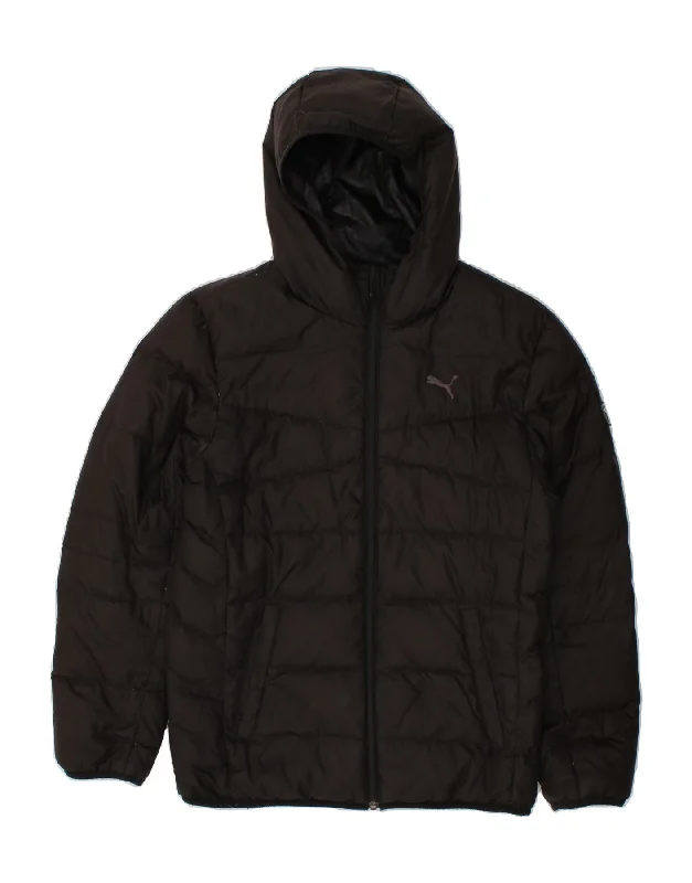 Versatile Men's Pea CoatsPUMA Mens Hooded Padded Jacket UK 36 Small Black