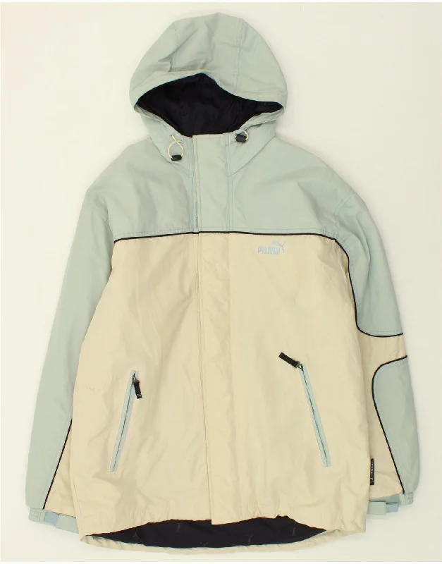 Men's Coats for AutumnPUMA Mens Hooded Windbreaker Jacket UK 38 Medium Beige Colourblock Men's Coats for AutumnPUMA Mens Hooded Windbreaker Jacket UK 38 Medium Beige Colourblock