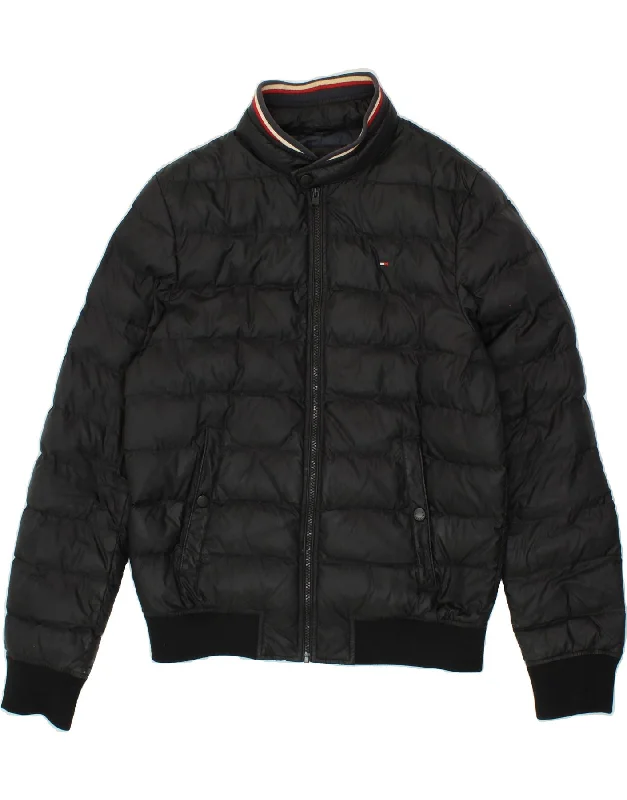 Men's Coats for Winter CampingTOMMY HILFIGER Mens Padded Jacket UK 38 Medium Black