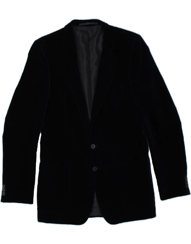 Men's Coats for Short MenTREVIRA Mens Velvet 2 Button Blazer Jacket UK 38 Medium Navy Blue Cotton Men's Coats for Short MenTREVIRA Mens Velvet 2 Button Blazer Jacket UK 38 Medium Navy Blue Cotton