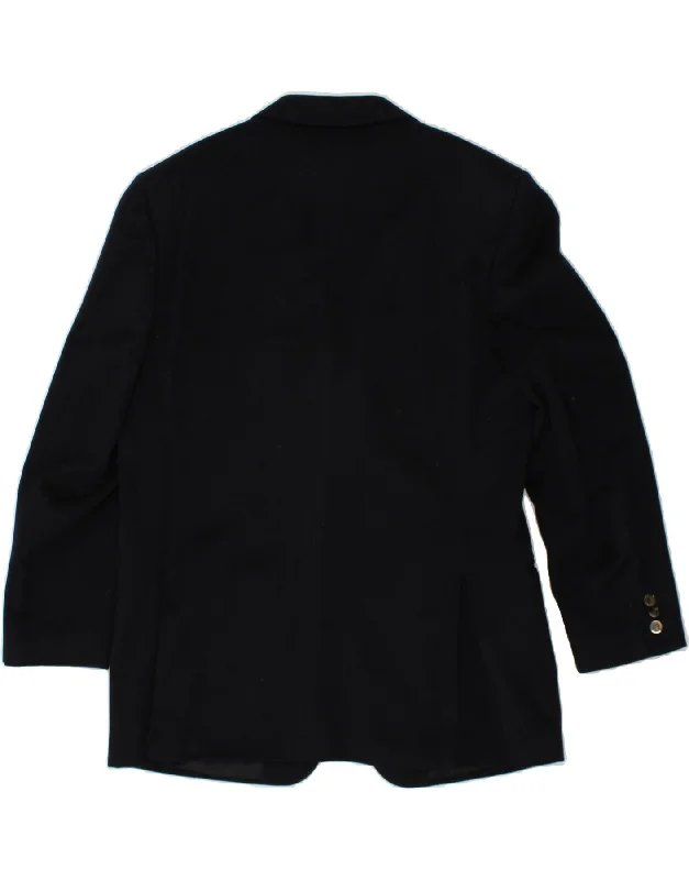 Men's Coats for Rainy WeatherTRUSSARDI Mens 3 Button Blazer Jacket IT 50 Large Navy Blue New Wool Men's Coats for Rainy WeatherTRUSSARDI Mens 3 Button Blazer Jacket IT 50 Large Navy Blue New Wool